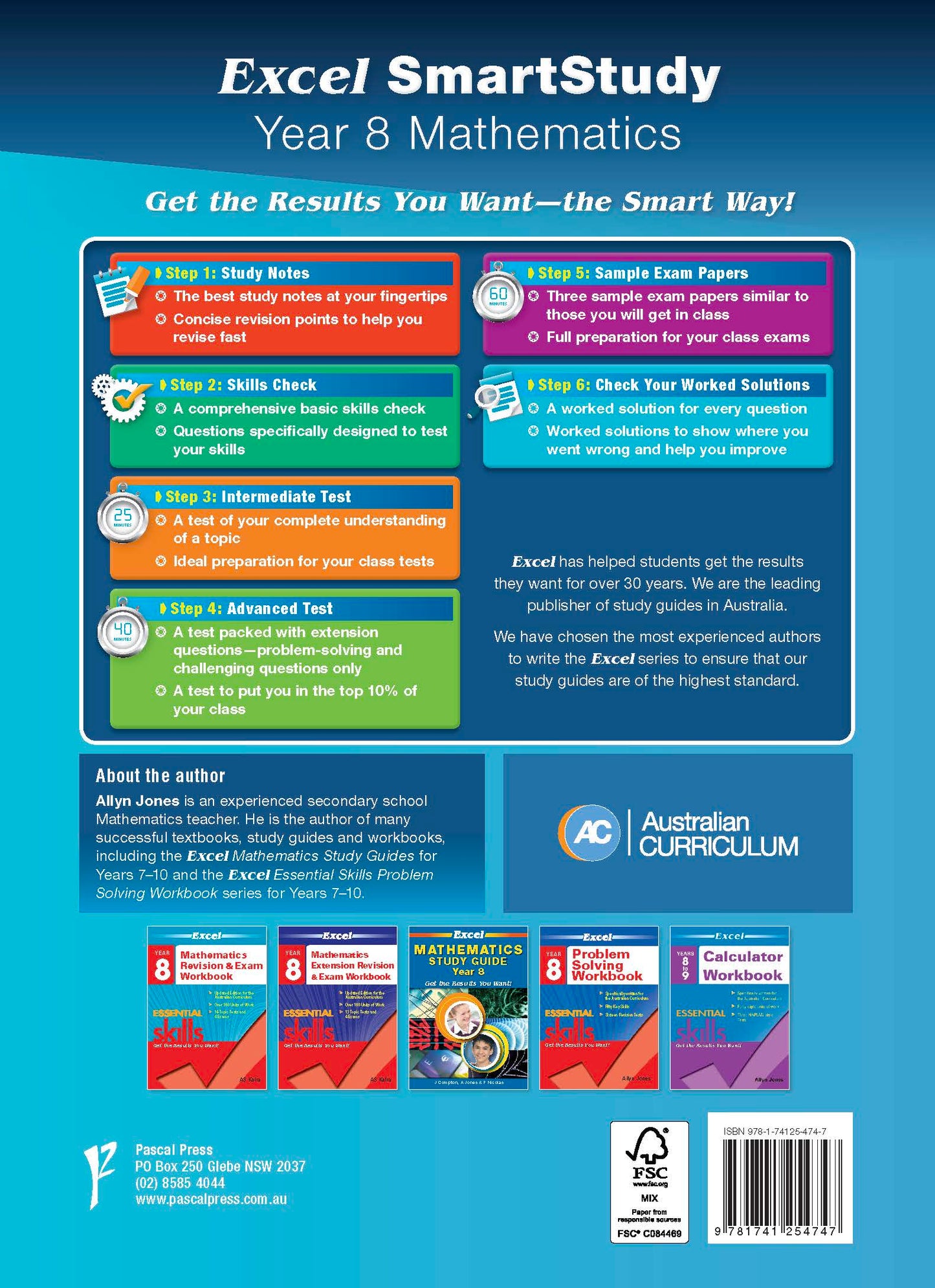 Excel SmartStudy - Mathematics Year 8