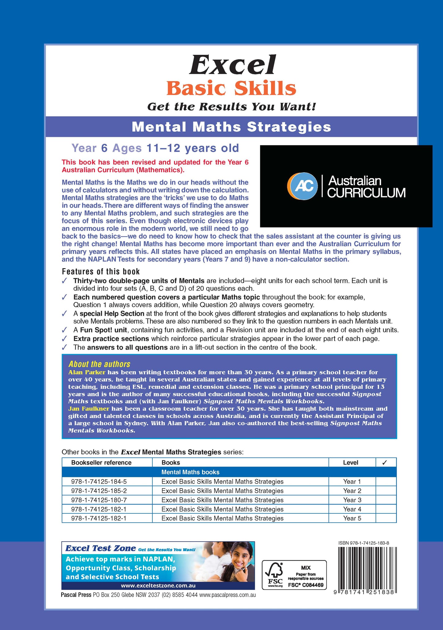 Excel Basic Skills - Mental Maths Strategies Year 6