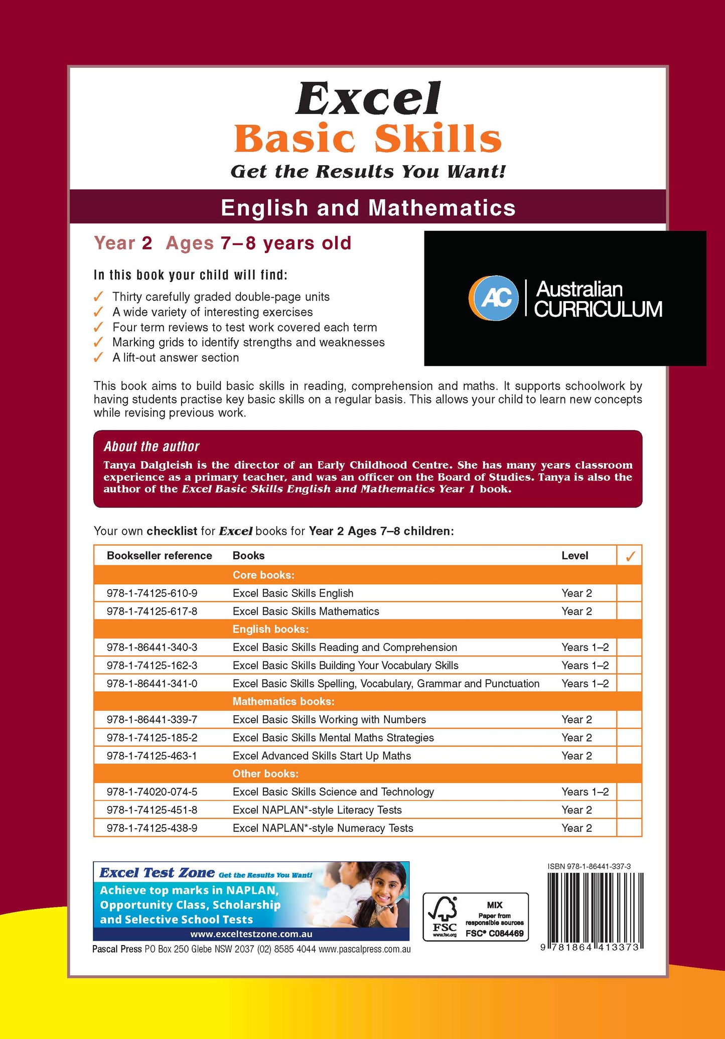 Excel Basic Skills - English and Mathematics Year 2