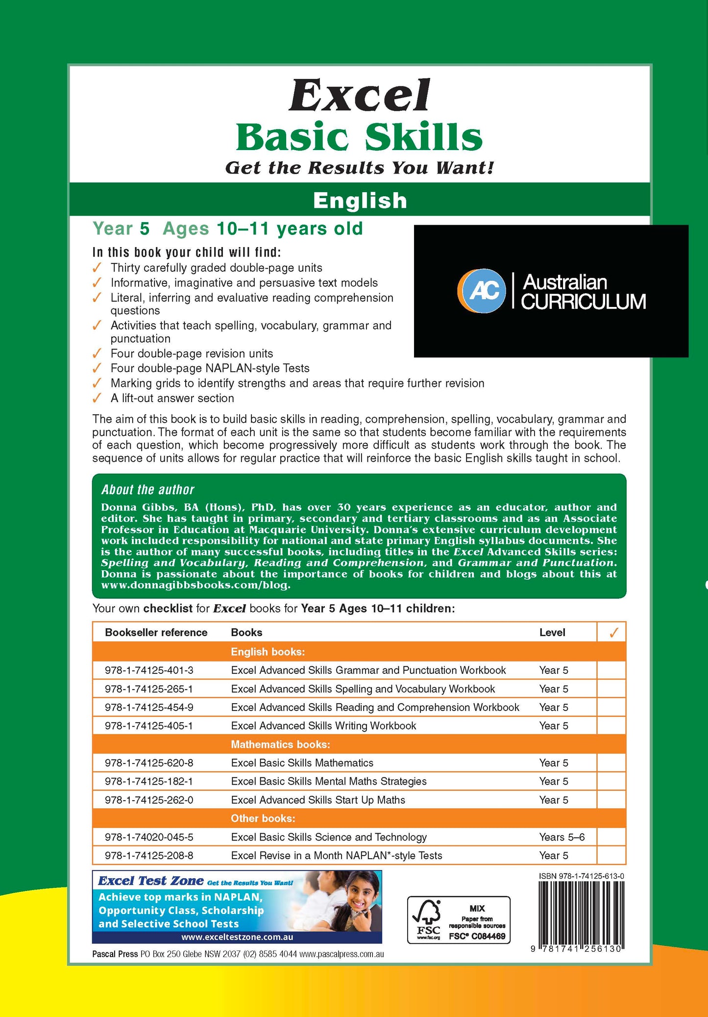 Excel Basic Skills - English Year 5