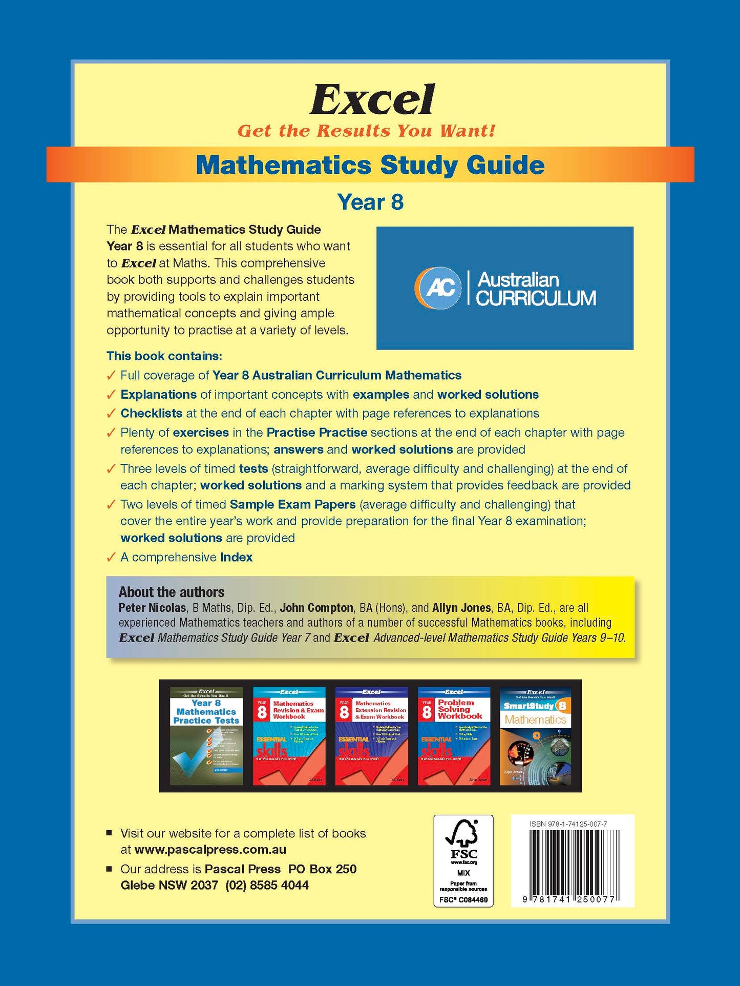Excel Study Guide - Mathematics Year 8