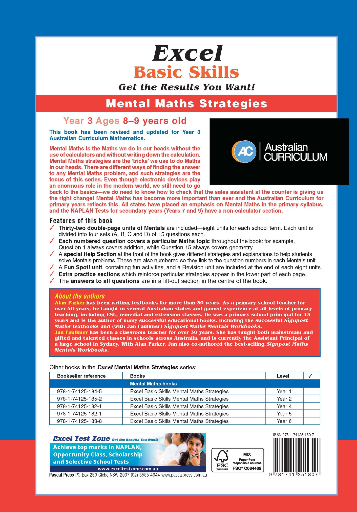 Excel Basic Skills - Mental Maths Strategies Year 3
