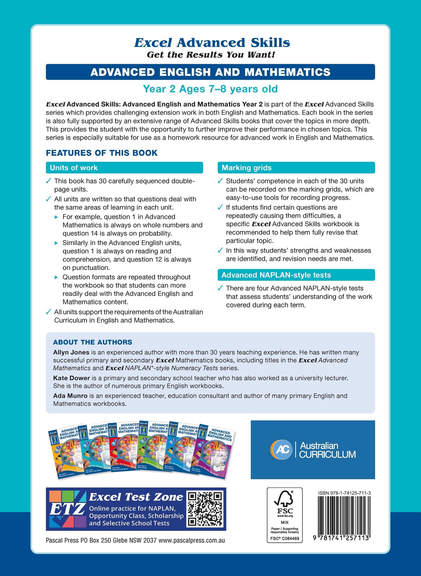 Excel Advanced Skills - Advanced English and Mathematics Year 2