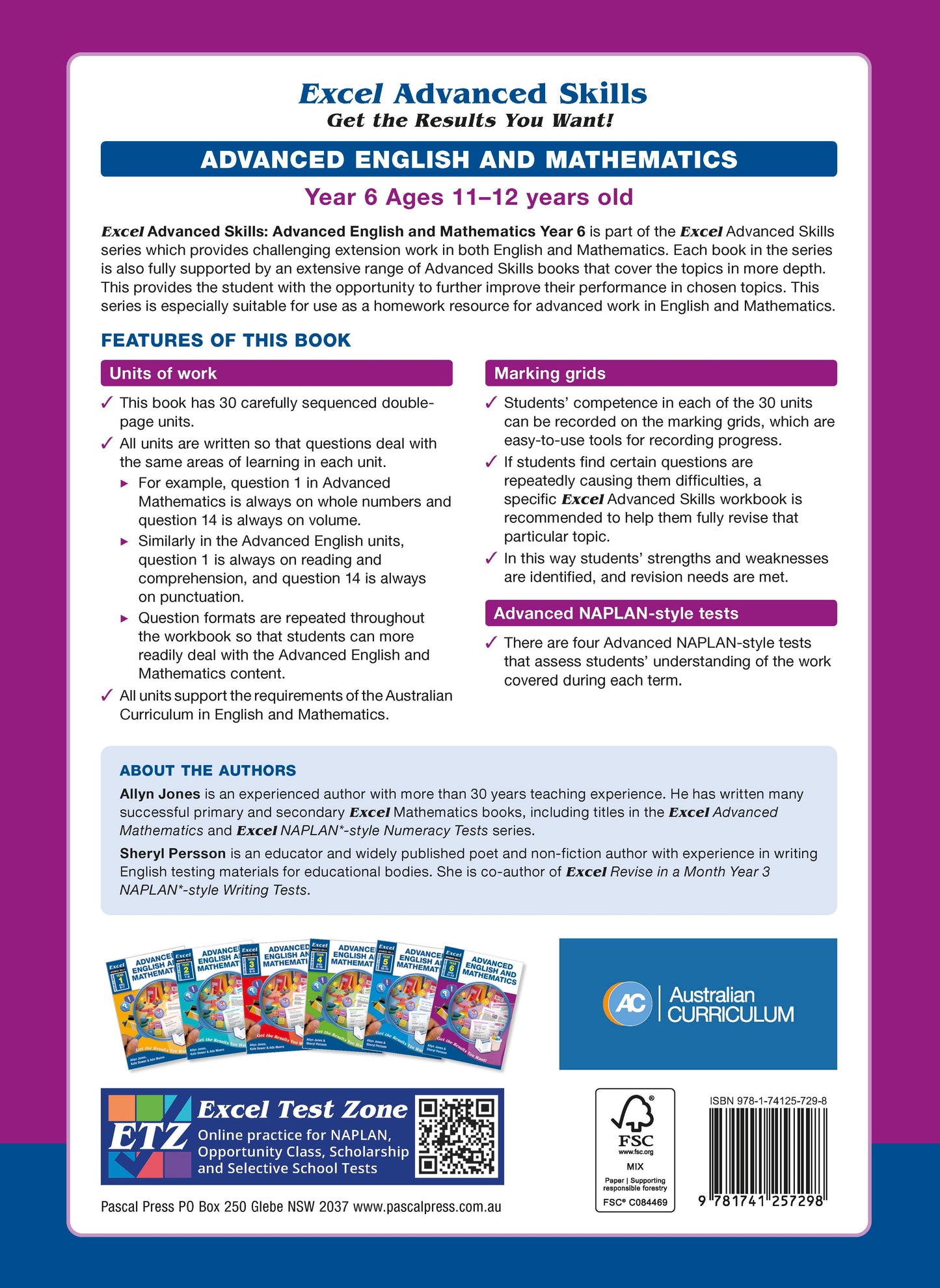 Excel Advanced Skills - Advanced English and Mathematics Year 6