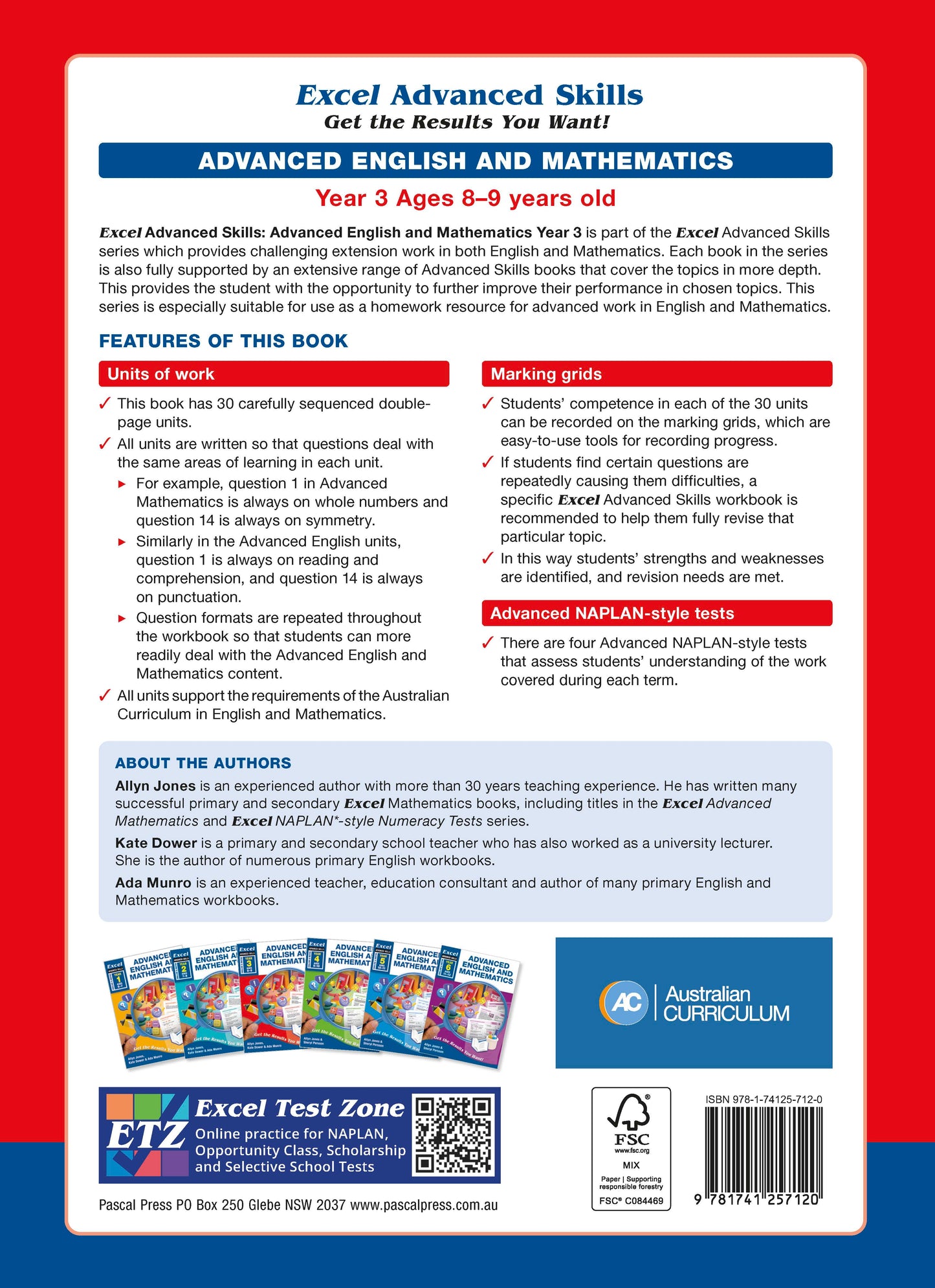 Excel Advanced Skills - Advanced English and Mathematics Year 3