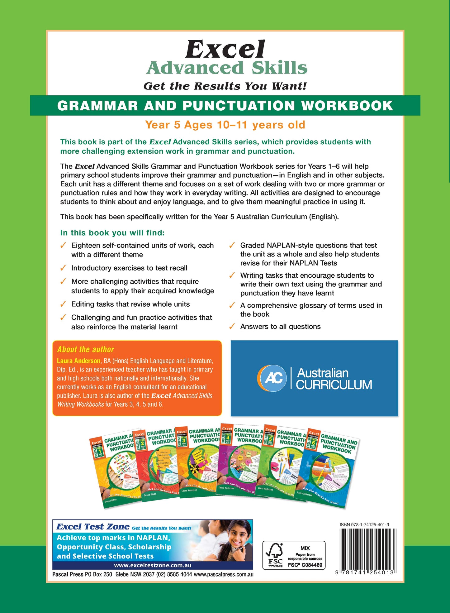 Excel Advanced Skills - Grammar and Punctuation Workbook Year 5