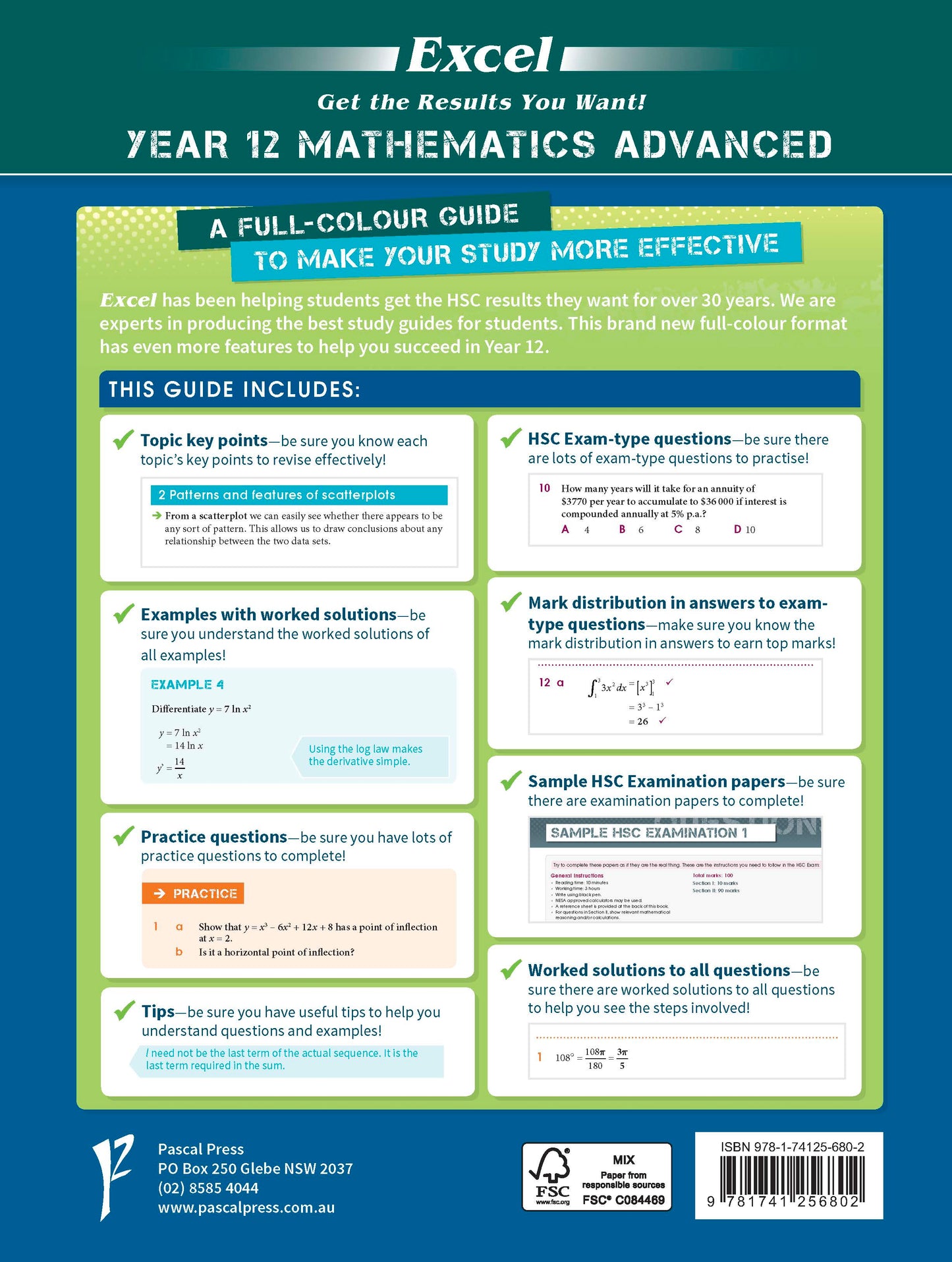 Excel HSC Year 12 Mathematics Advanced