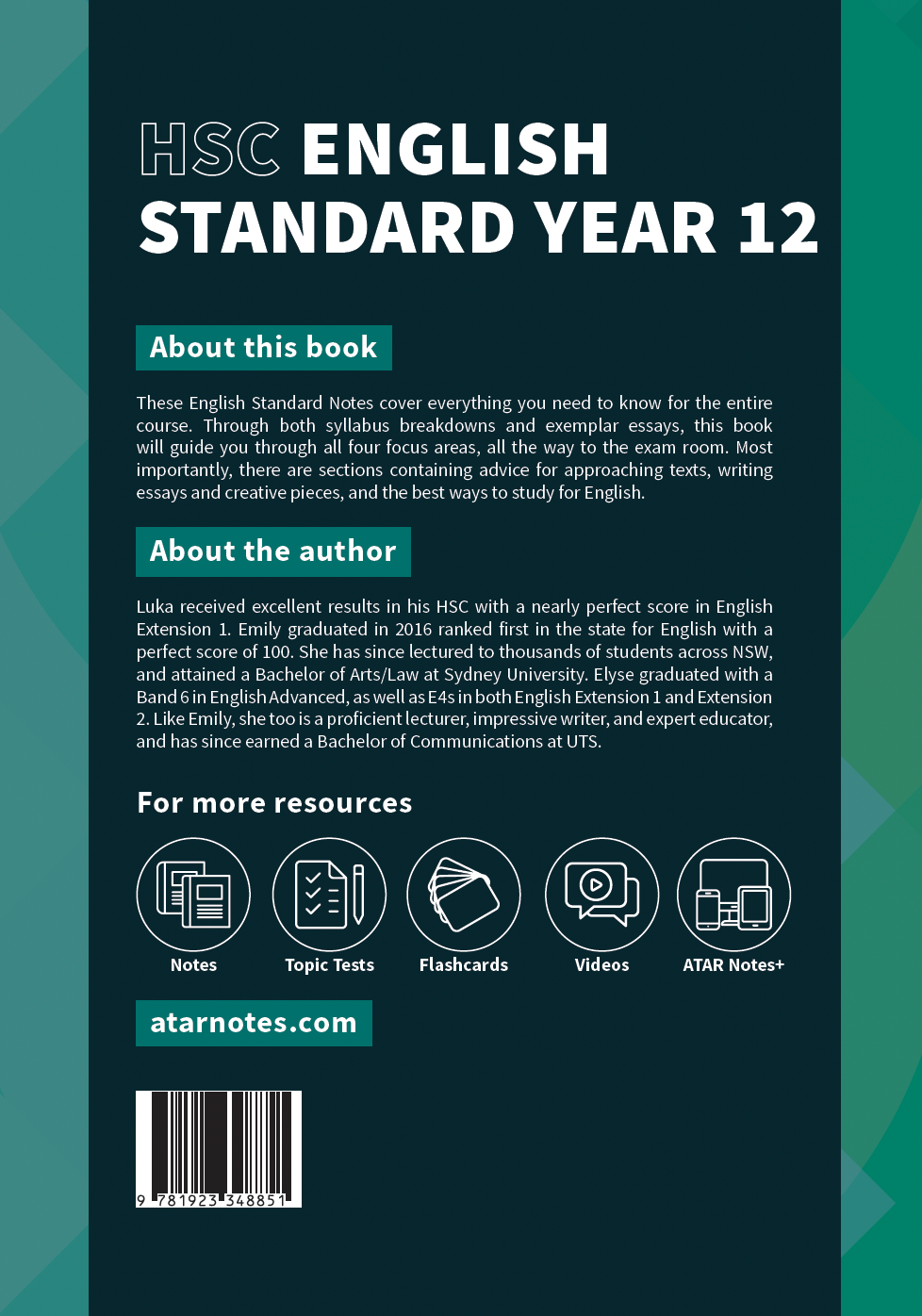 ATAR Notes HSC Year 12 English Standard Complete Course Notes (2026-2029)