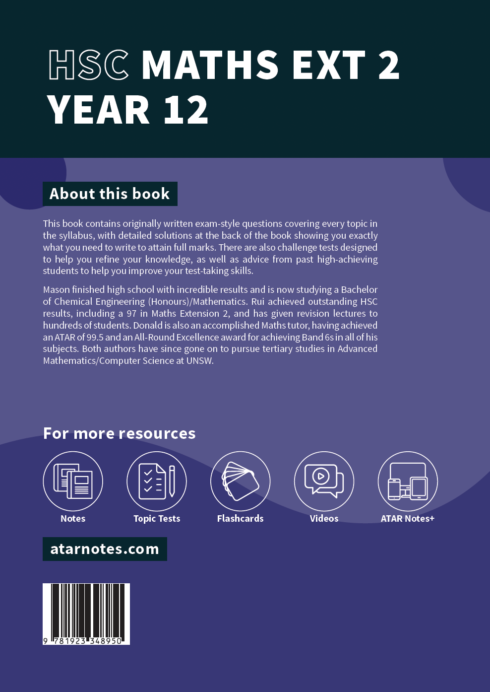 ATAR Notes HSC Year 12 Mathematics Extension 2 Topic Tests (2026-2029)