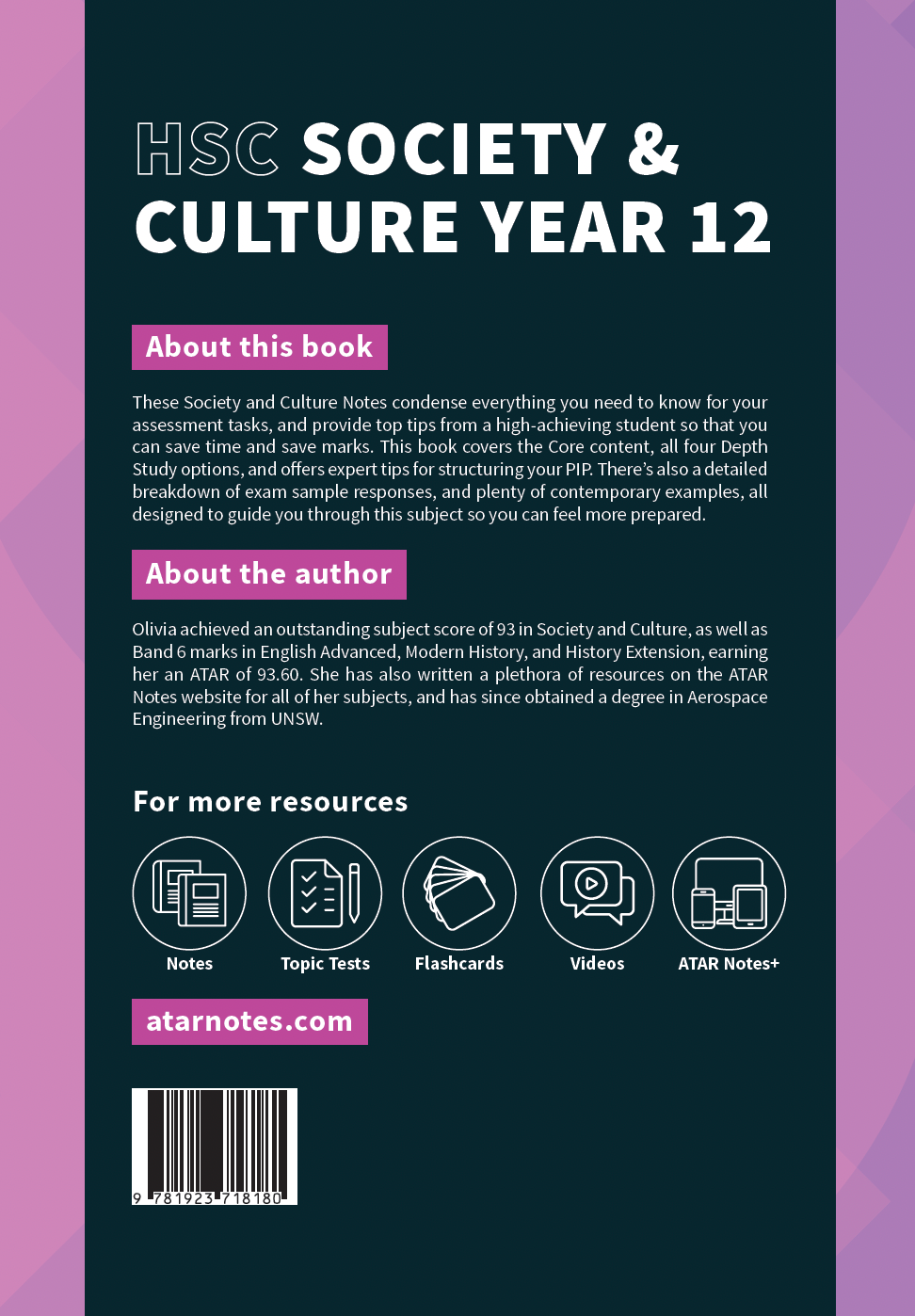 ATAR Notes HSC Year 12 Society and Culture Complete Course Notes (2027-2028)
