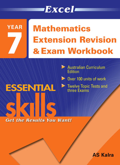 Excel Essential Skills - Mathematics Extension Revision & Exam Workbook Year 7
