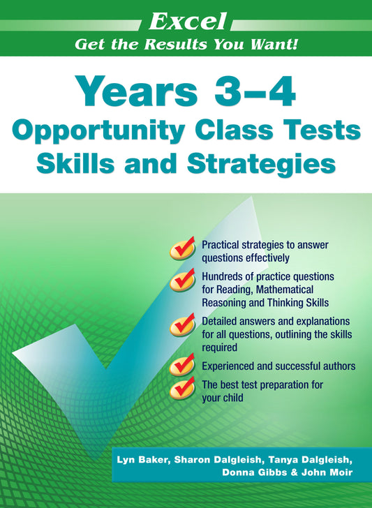 Excel Test Skills - Opportunity Class Tests Skills and Strategies Years 3-4