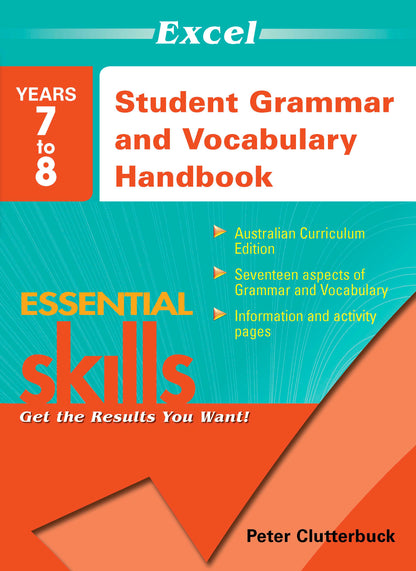 Excel Essential Skills - Student Grammar and Vocabulary Handbook Years 7-8