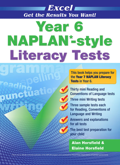 Excel Year 6 NAPLAN*-style Literacy Tests