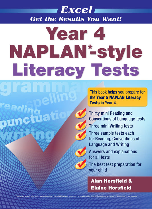 Excel Year 4 NAPLAN*-style Literacy Tests