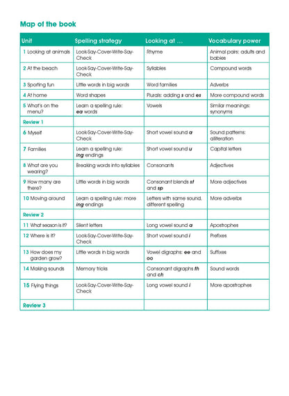Excel Advanced Skills - Spelling and Vocabulary Workbook Year 1
