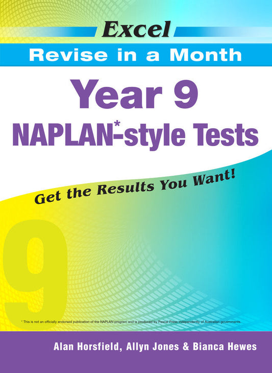 Excel Revise in a Month Year 9 NAPLAN*-style Tests