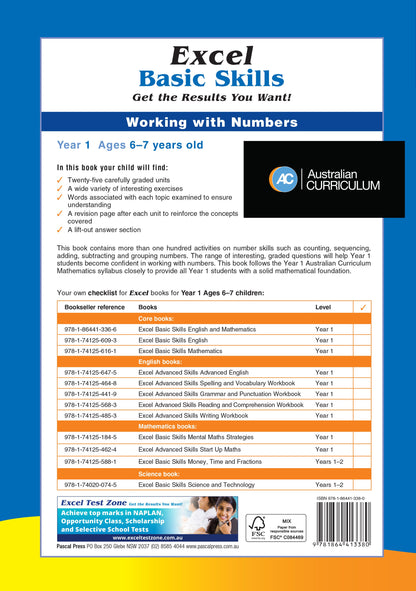 Excel Basic Skills - Working With Numbers Year 1