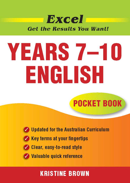 Excel Pocket Books - English Years 7-10
