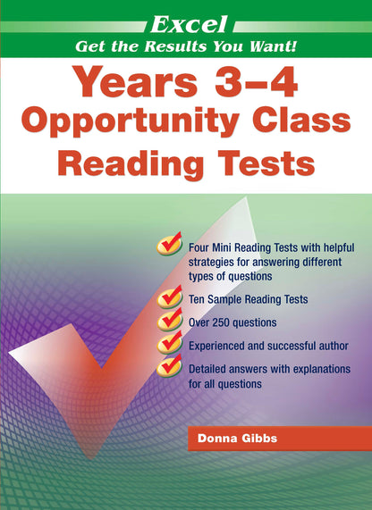 Excel Opportunity Class Test Book Pack Years 3-5