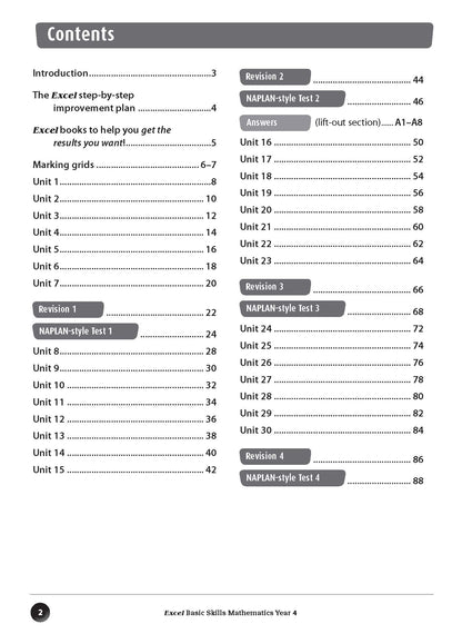 Excel Basic Skills - Mathematics Year 4