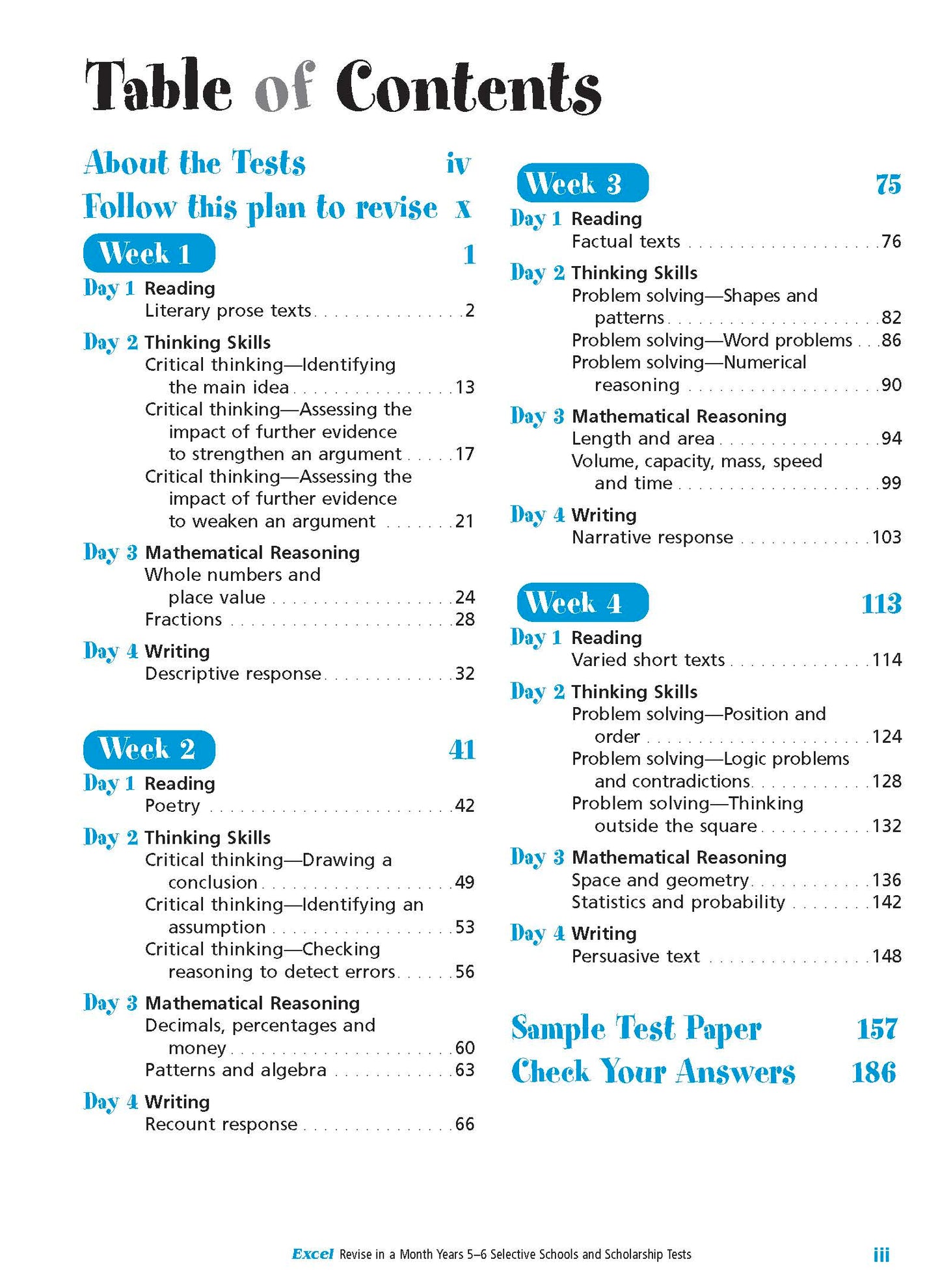 Excel Selective Schools and Scholarship Book Pack Years 5-6