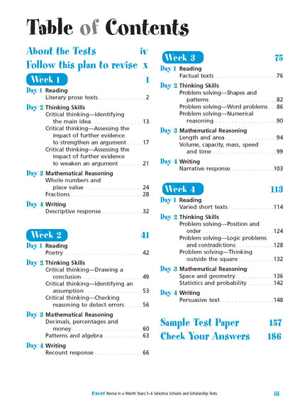 Excel Selective Schools and Scholarship Book Pack Years 5-6