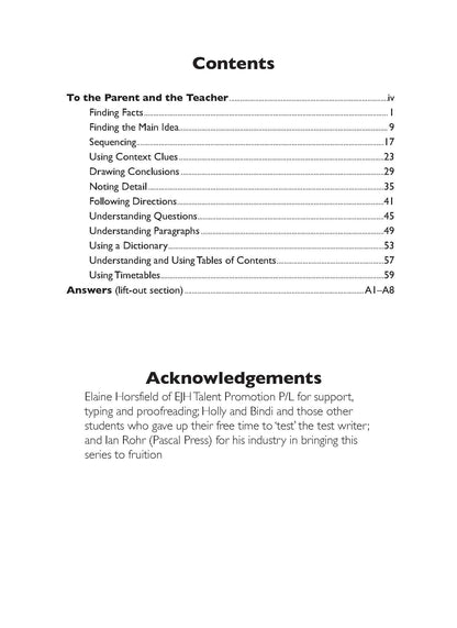 Excel Basic Skills - Comprehension and Written Expression Year 4