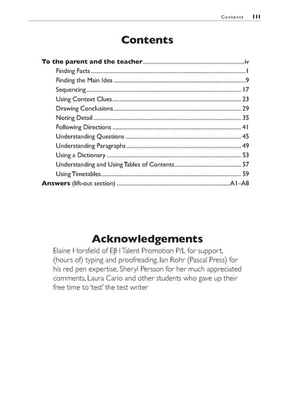 Excel Basic Skills - Comprehension and Written Expression Year 3