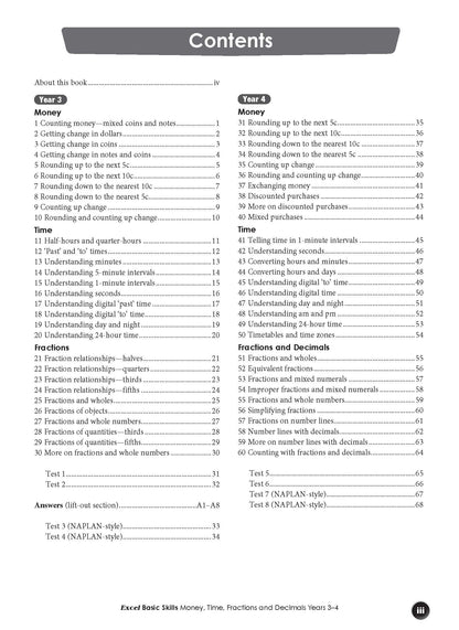 Excel Basic Skills Mathematics Book Pack Year 3-4