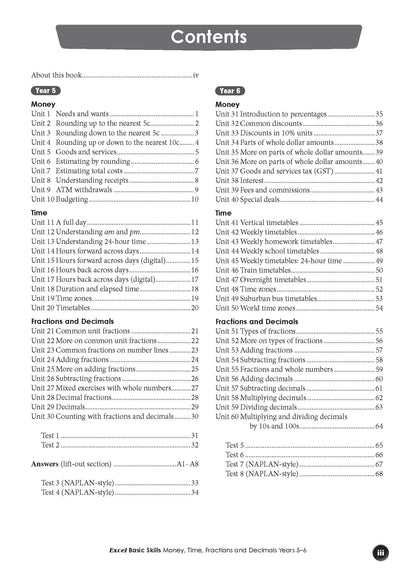 Excel Basic Skills Mathematics Book Pack Year 5-6
