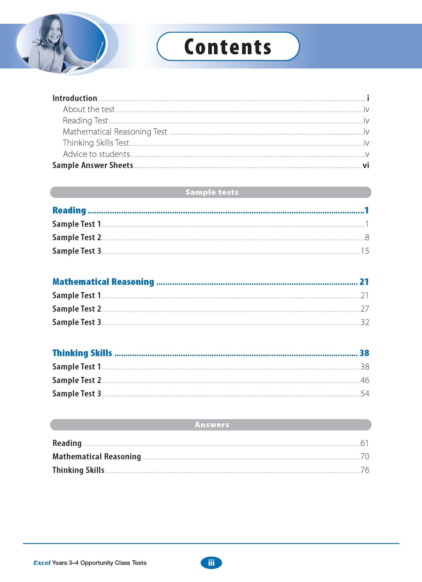 Excel Opportunity Class Test Book Pack Years 3-5
