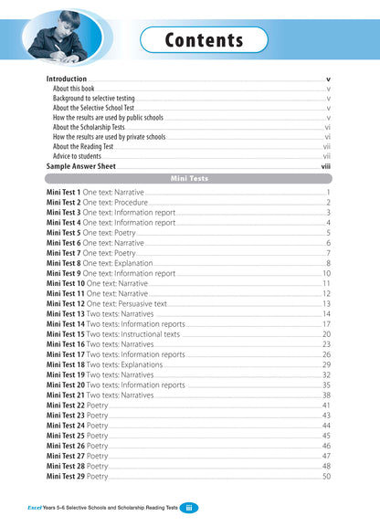 Excel Selective Schools and Scholarship Book Pack Years 5-6