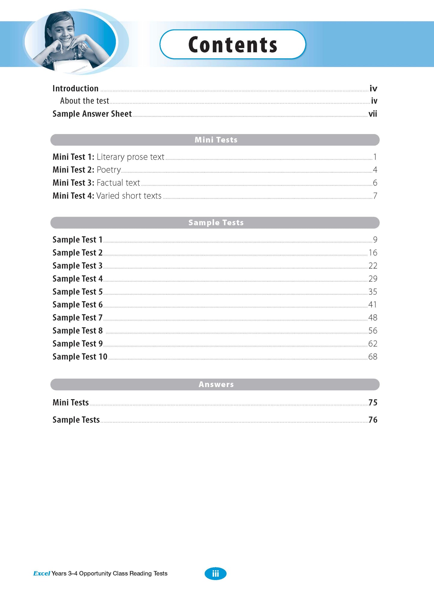Excel Opportunity Class Test Book Pack Years 3-5