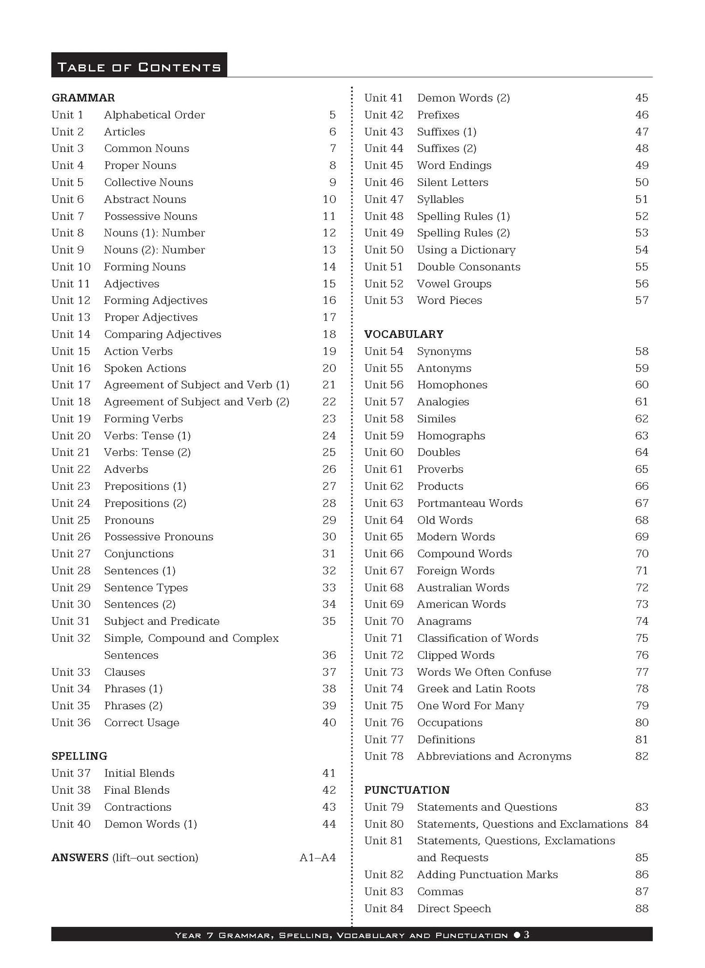Excel Basic Skills - Grammar, Spelling, Vocabulary and Punctuation Year 7