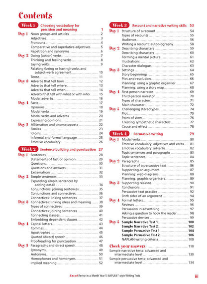 Excel Revise in a Month Year 5 NAPLAN*-style Writing Tests