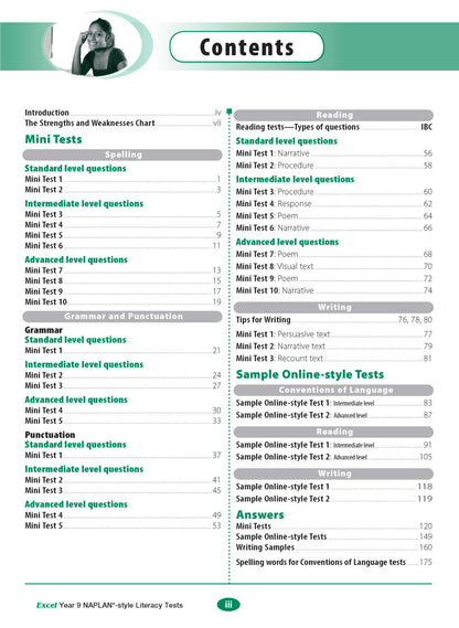 Excel Year 9 NAPLAN*-style Literacy Tests