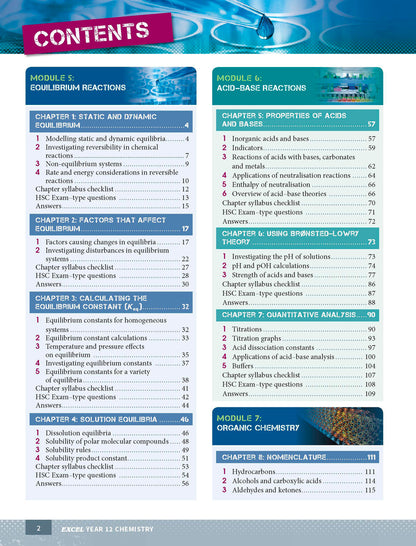 Excel HSC Year 12 Chemistry Book Pack