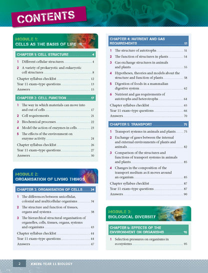 Excel HSC Year 11 Biology Study Guide