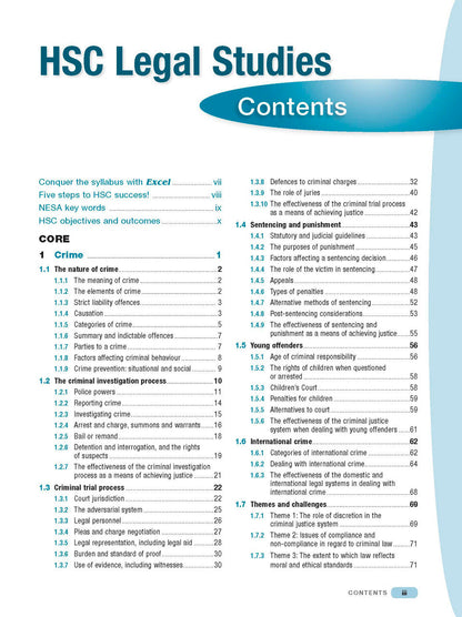 Excel HSC Year 12 Legal Studies Study Guide