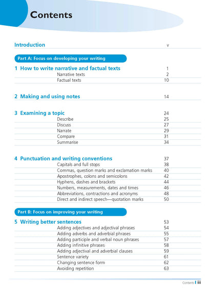 Excel Writer's Handbook - English Years 5-8