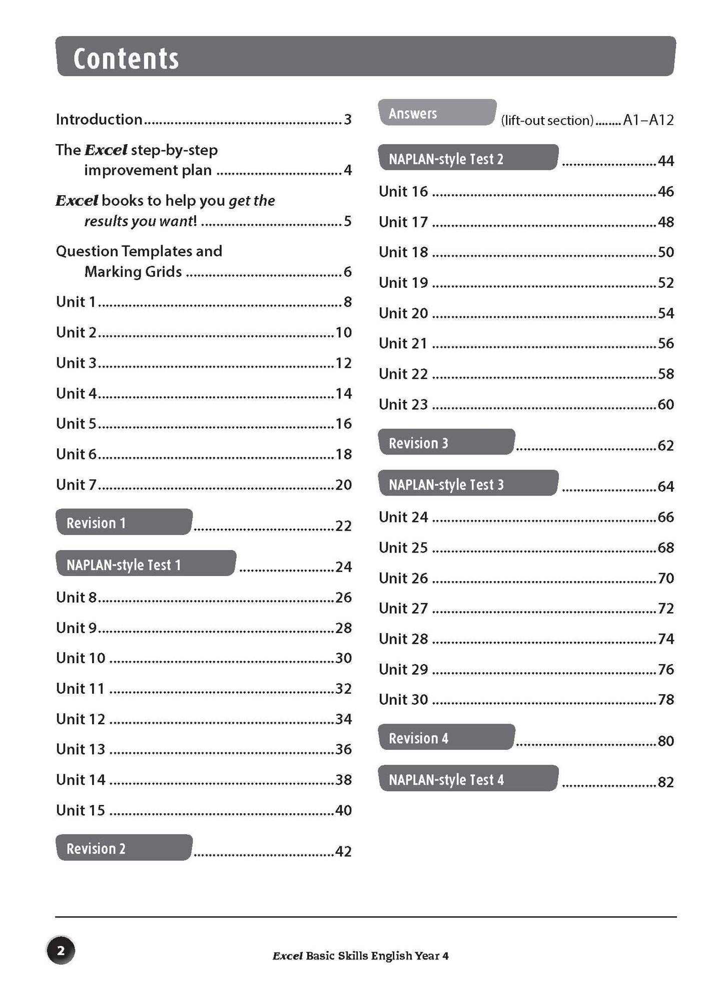 Excel Basic Skills - English Year 4