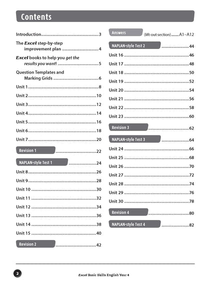 Excel Basic Skills - English Year 4
