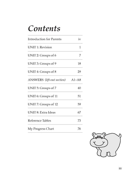 Excel Basic Skills - Times Tables 2 Years 3-4