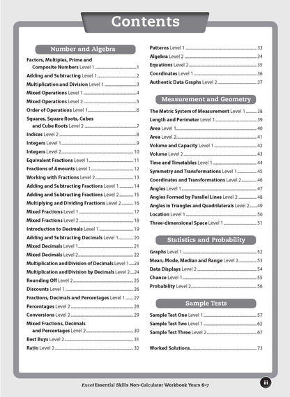 Excel Essential Skills - Calculator Workbook Years 6-7