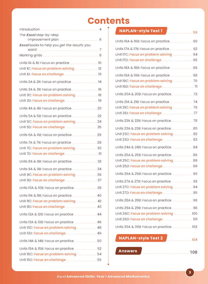 Excel Advanced Skills - Advanced Mathematics Year 1