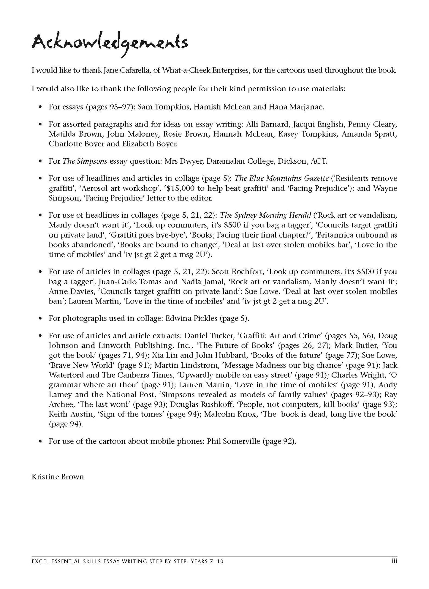 Excel Essential Skills - Essay Writing Step-by-Step Years 7-10