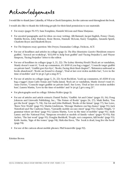 Excel Essential Skills - Essay Writing Step-by-Step Years 7-10