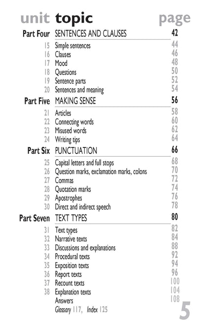 Excel Handbooks - Pascal's Basic Primary Grammar Years 3-6