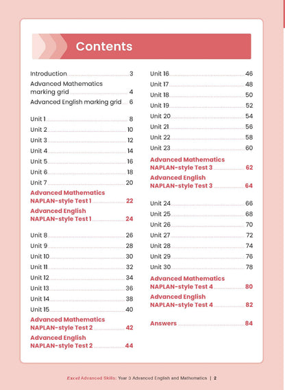 Excel Advanced Skills - Advanced English and Mathematics Year 3